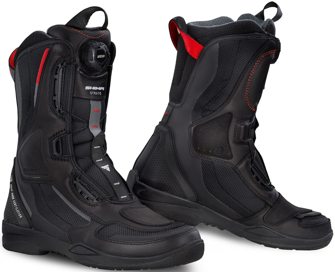 Shima Strato Ladies Motorcycle Boots, black, Size 40 for Women, black, Size 40 for Women