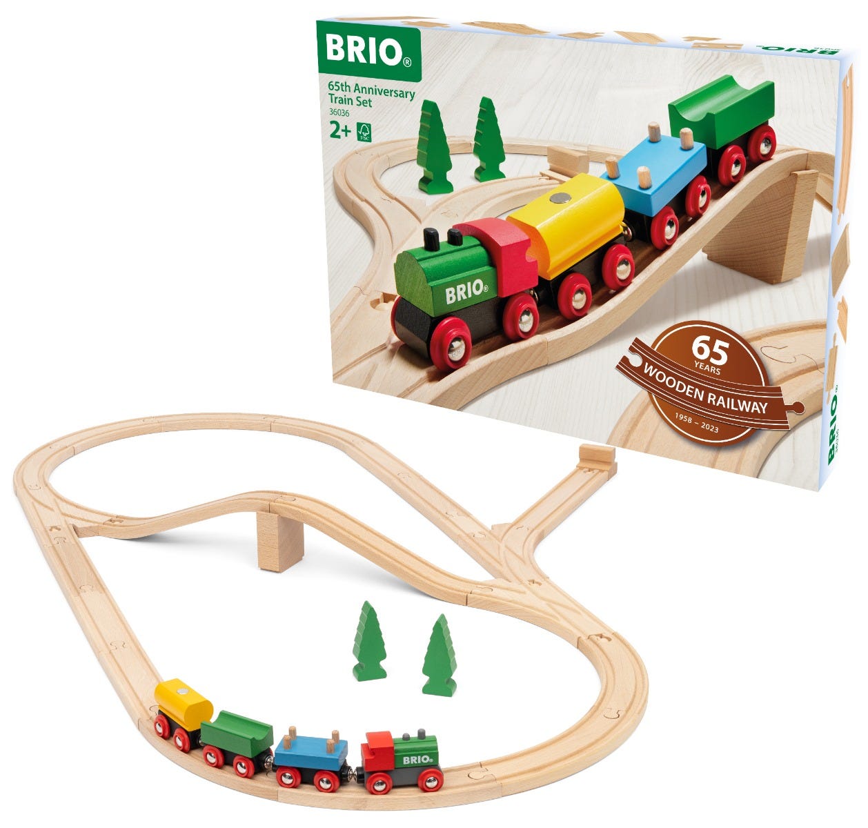 BRIO 65 Jahre Holzeisenbahn Jubiläums-Zugset