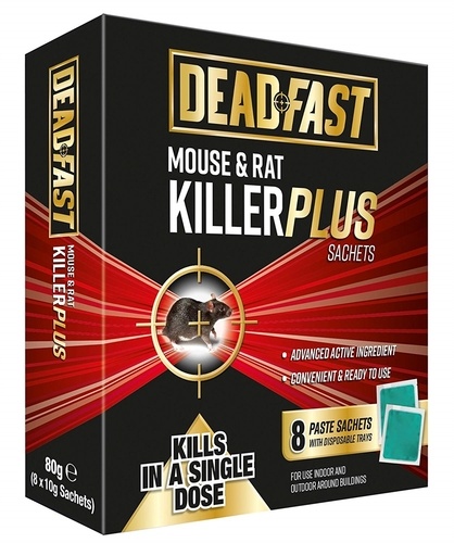  Mouse and Rat Killer Plus Rodent Control Poison 8 Sachets - Mouse and Rat Killer (Sachets)