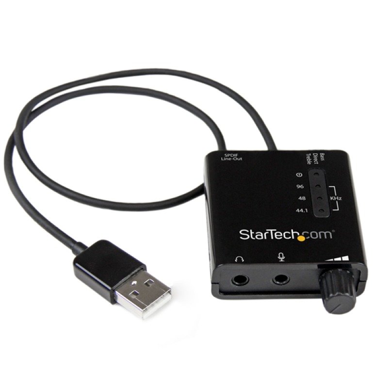 StarTech.com STARTECH ICUSBAUDIO2D Stereo USB Audio Adapter - 0.4 m