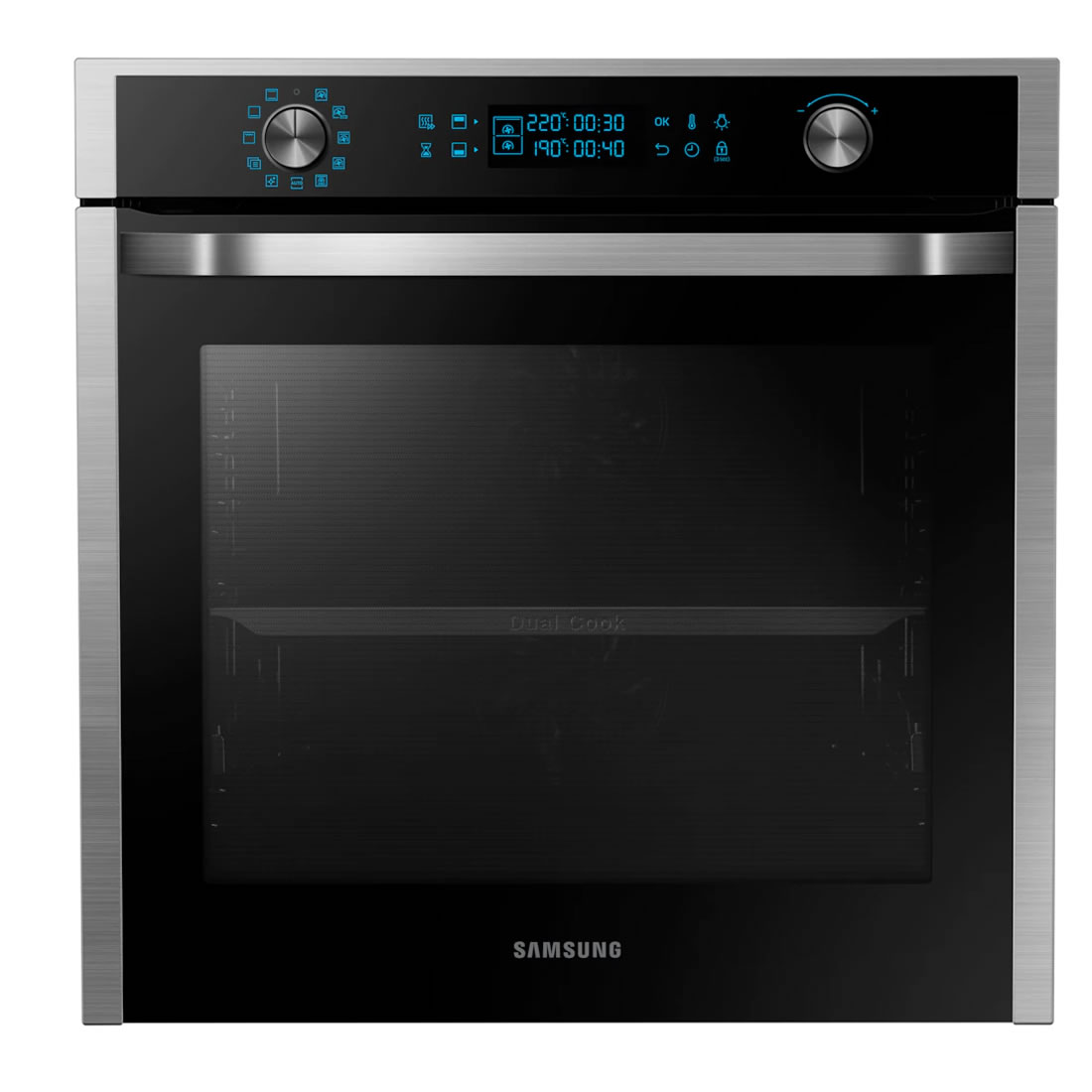 Samsung Electric Dual Cook Pyrolytic Single Oven - Stainless Steel