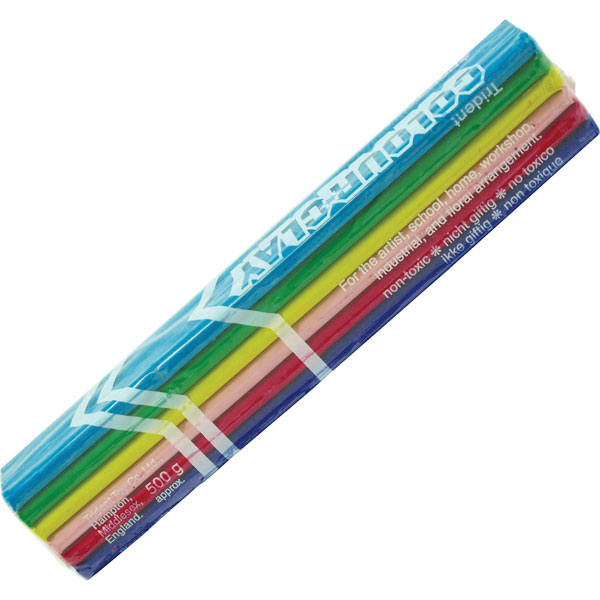 Scola 10104 Colour Clay Rainbow 500g