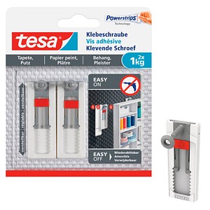 Tesa 77775 - Outdoor - Universal hook - White - Adhesive strip - 1...
