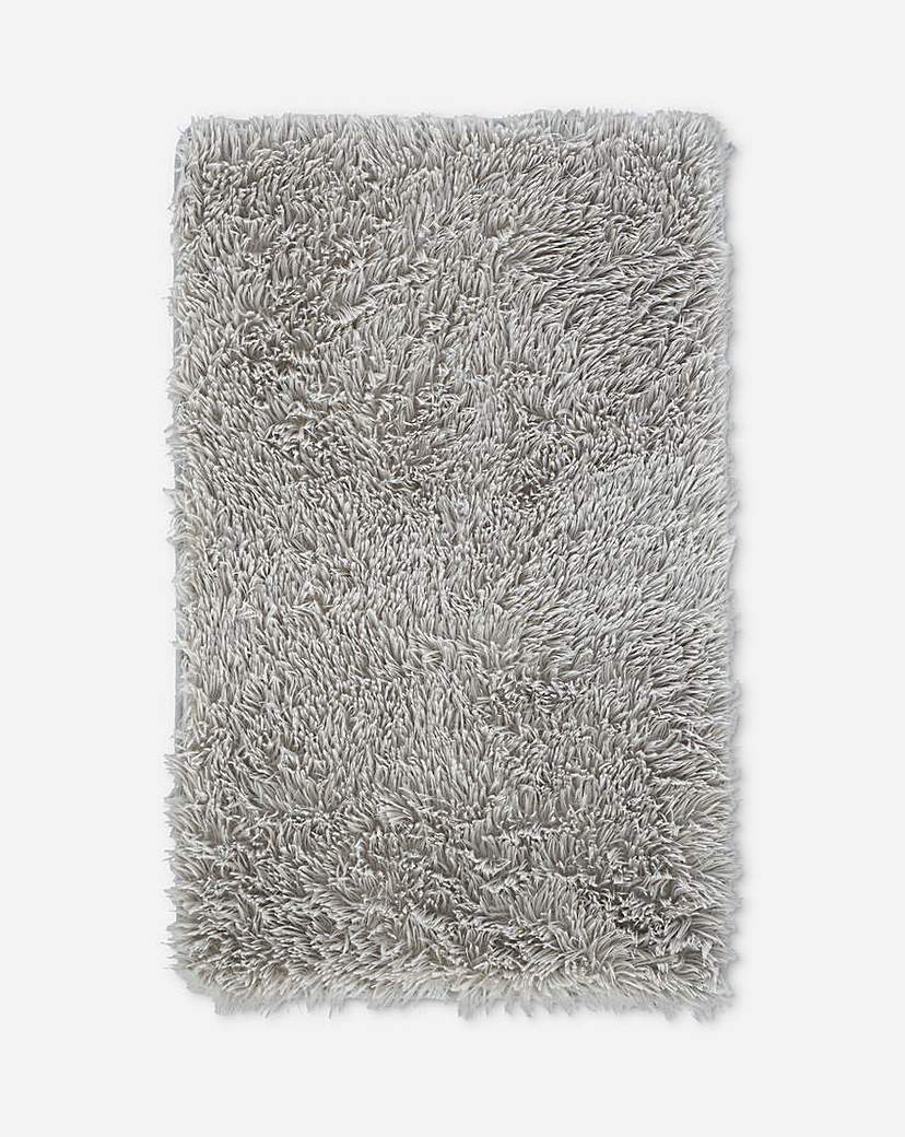 Catherine Lansfield 'Cuddly' Bath Mats|silver
