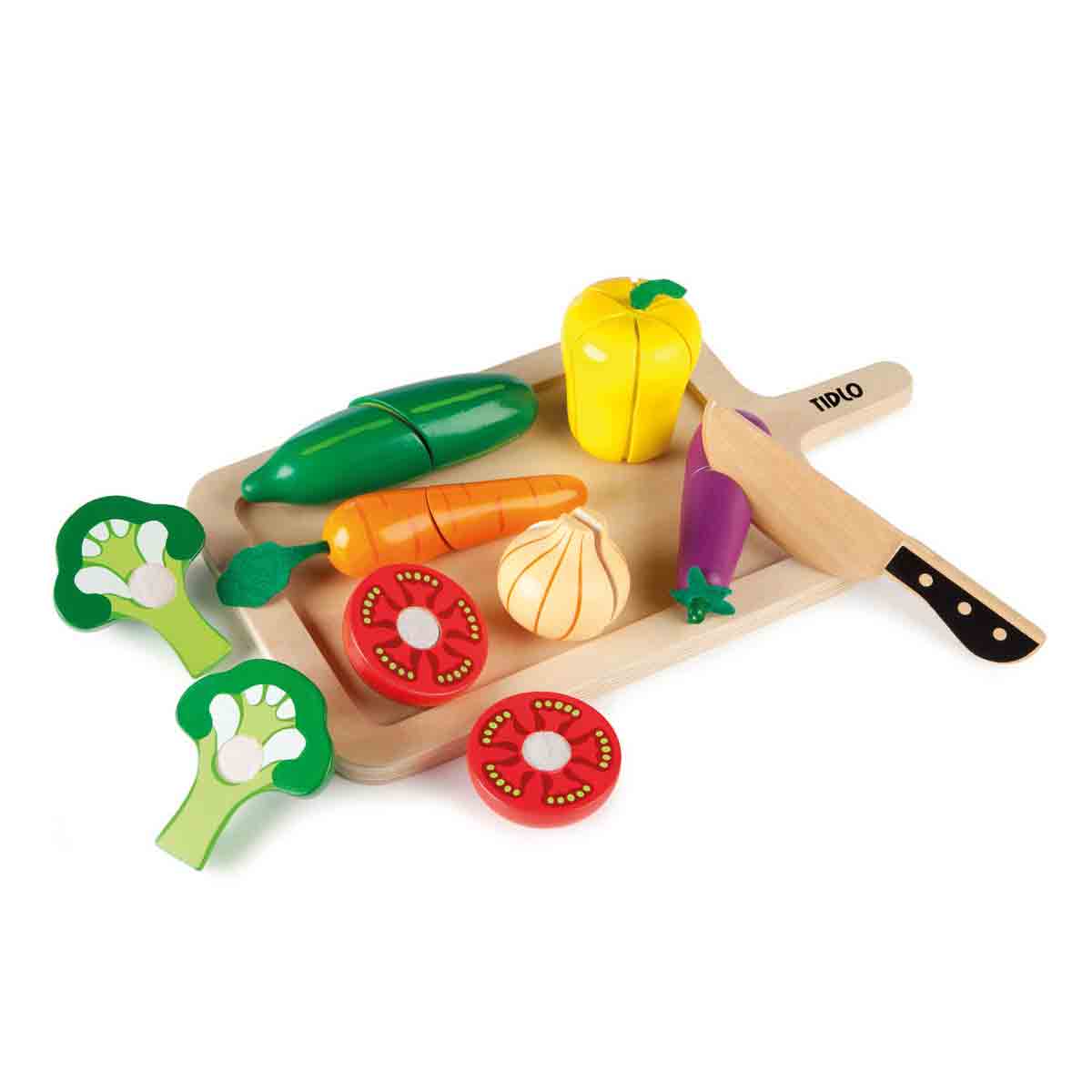 Tidlo Cutting Toy Vegetables Set