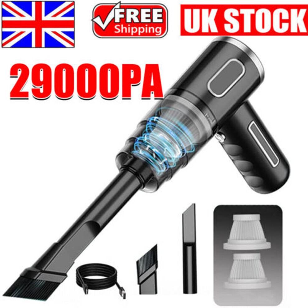 OPH-STORE Wireless Vacuum Cleaner Car Handheld Vacuum Power Suction Rechargeable