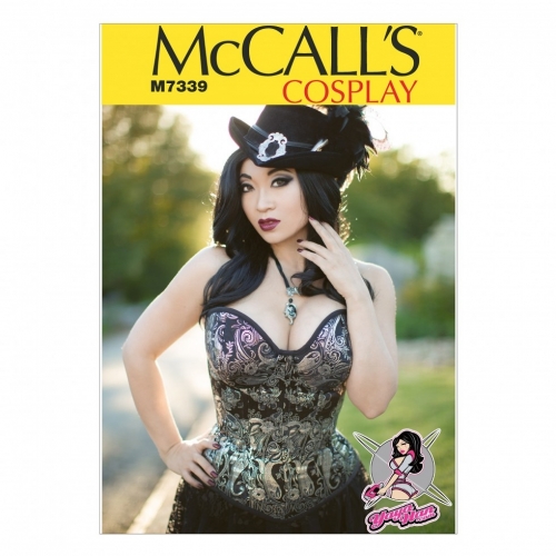 McCall Pattern McCall's Woman's Overbust or Underbust Corsets by Yaya Han Sewing Pattern M7339 Sizes - 6-22