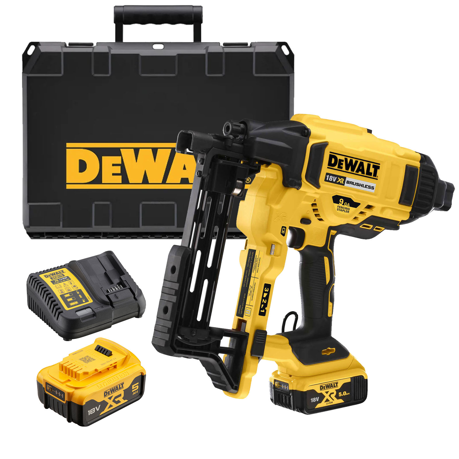 Dewalt Dcfs950p2 Brushless Xr Fencing Stapler 18v 2 X 5.0ah Li-ion Dewdcfs950p2