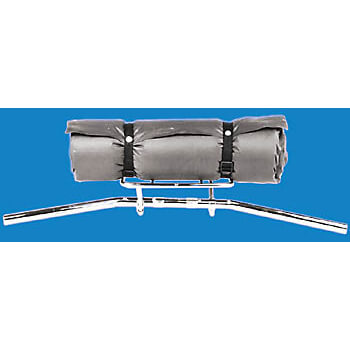 FEHLING Handlebar luggage carrier for 1 inch handlebars, silver, silver