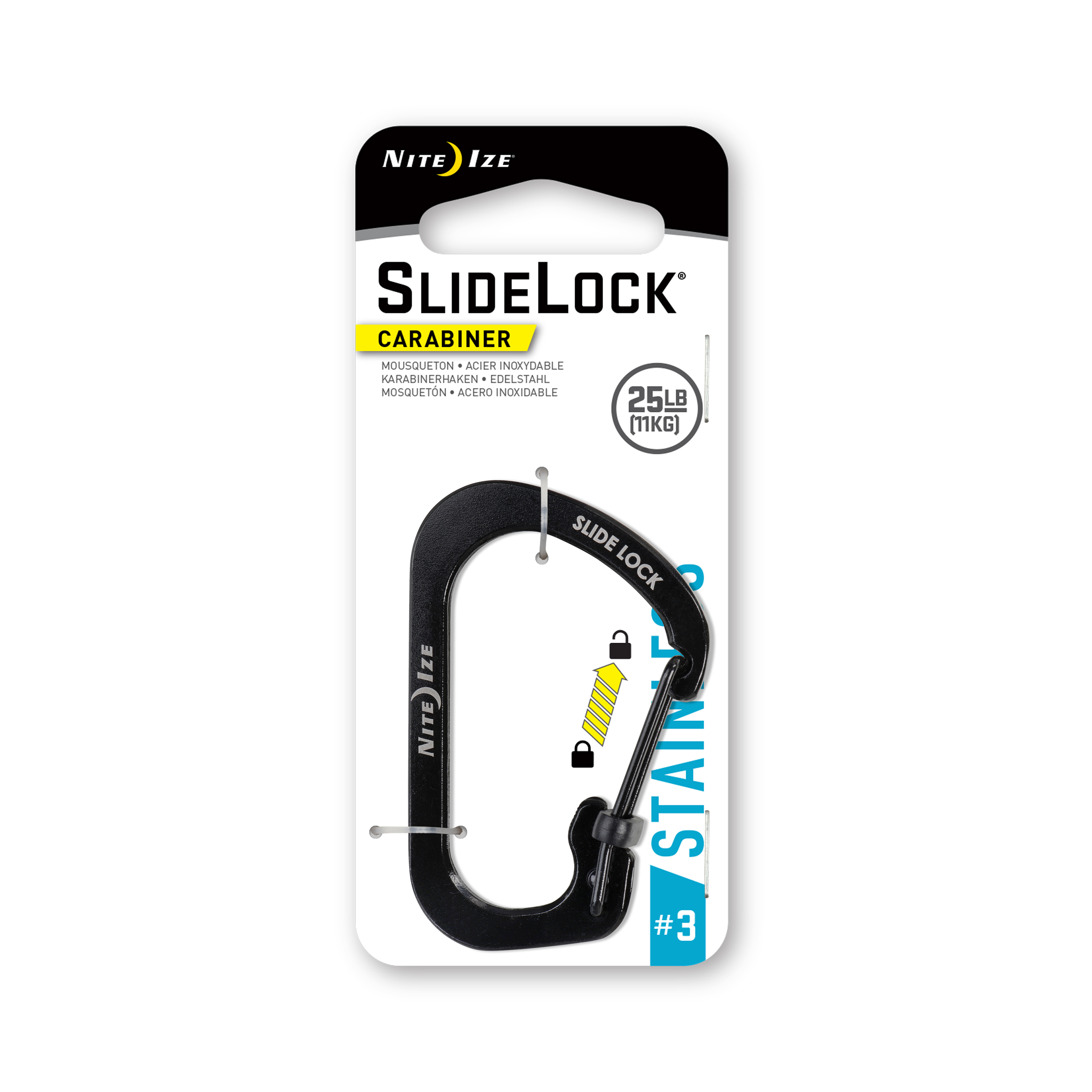 Nite Ize ® S-Biner® SlideLock #3 Double-Gated Carabiner