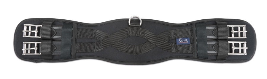 Shires Memory Foam Dressage Girth Black - 22 Inches