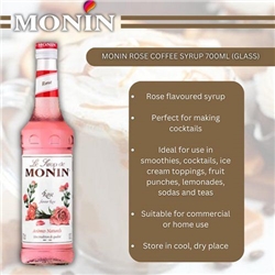 Monin Rose Syrup | 70cl