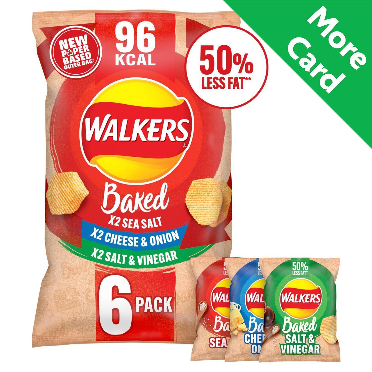 Walkers Baked Variety Multipack Snacks Crisps