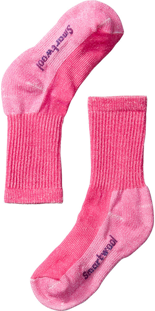 SmartWool Kids Hike Light Crew Socks | Pink | 26 | 27 | 28