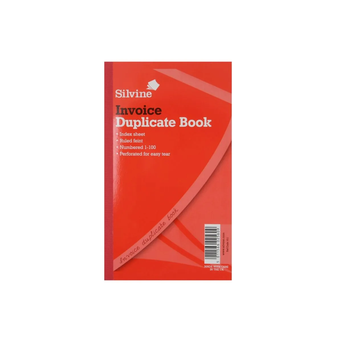 Silvine Duplicate Invoice 611 Pack of 6, none