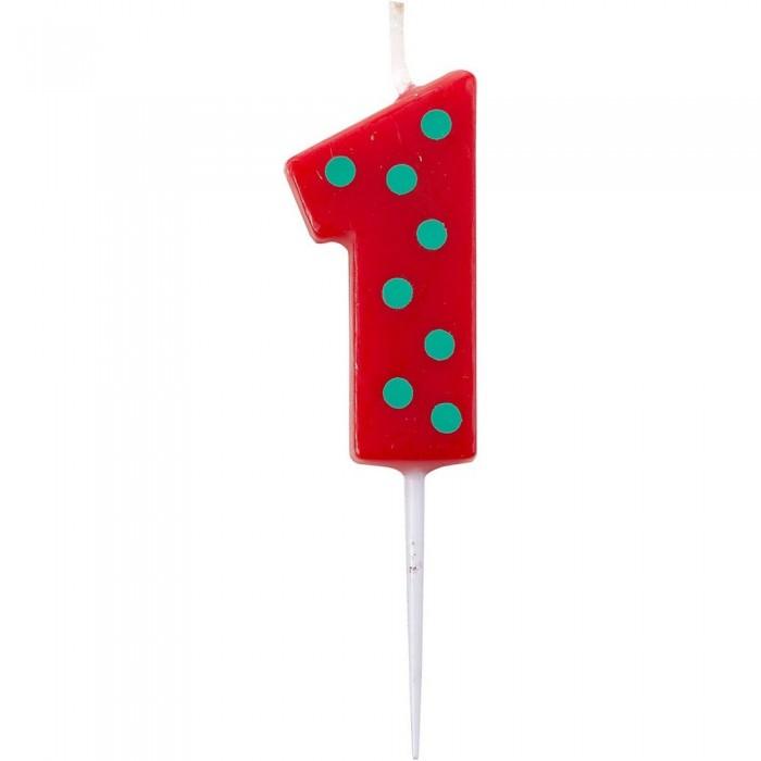  Polka Dot Kerzen zum 1. Geburtstag