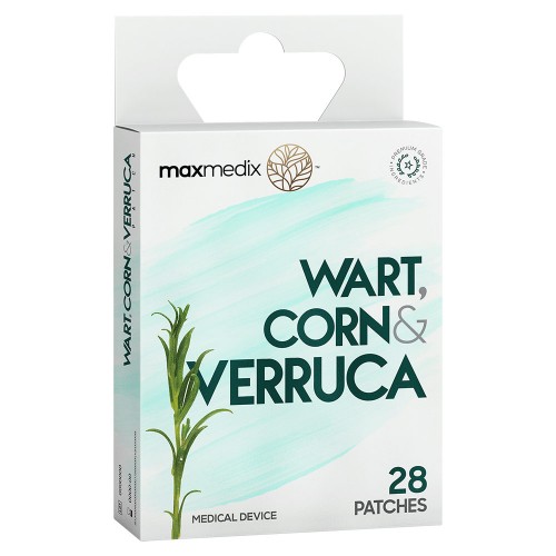 Maxmedix Wart & Verruca Remover Patches - 28 Natural Salicylic Acid Plasters