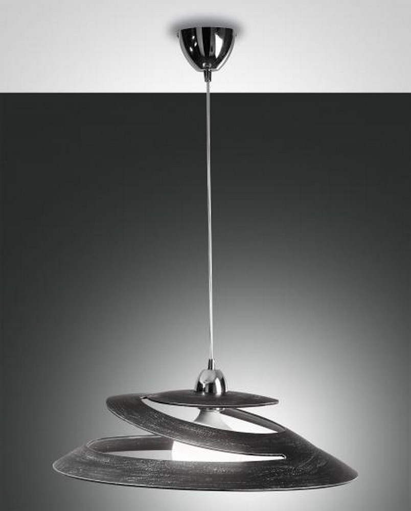 Fabas Luce Lighting Aragon Dome Pendant Ceiling Lights Antique Black Glass, E27