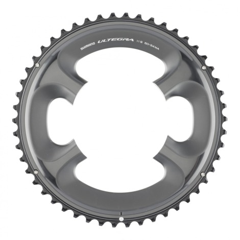 Shimano Ultegra 6800 Chainrings - Grey / 50 / 4 Arm, 110mm