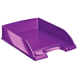 Leitz Leitz WOW Letter Tray, Purple | Desk Accessories > Desk Organisers & Storage > Letter Trays
