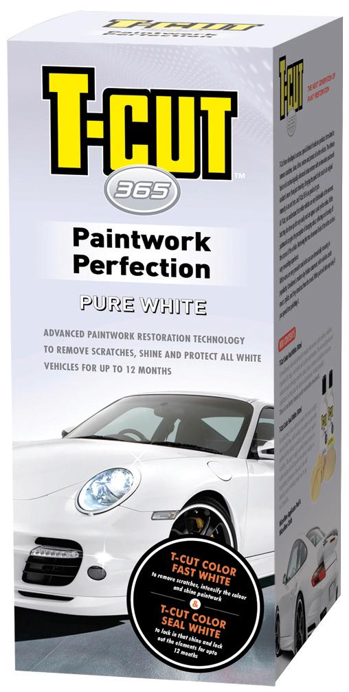 T-Cut 365 Pure White Paintwork Perfection Car Polish & Restorer Fast Seal Kit - Like New