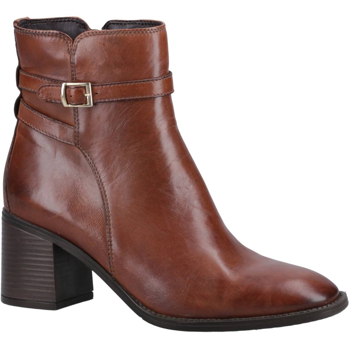  Caitlyn Womens Ankle Boots Colour: Brown Leather, Size: 4
