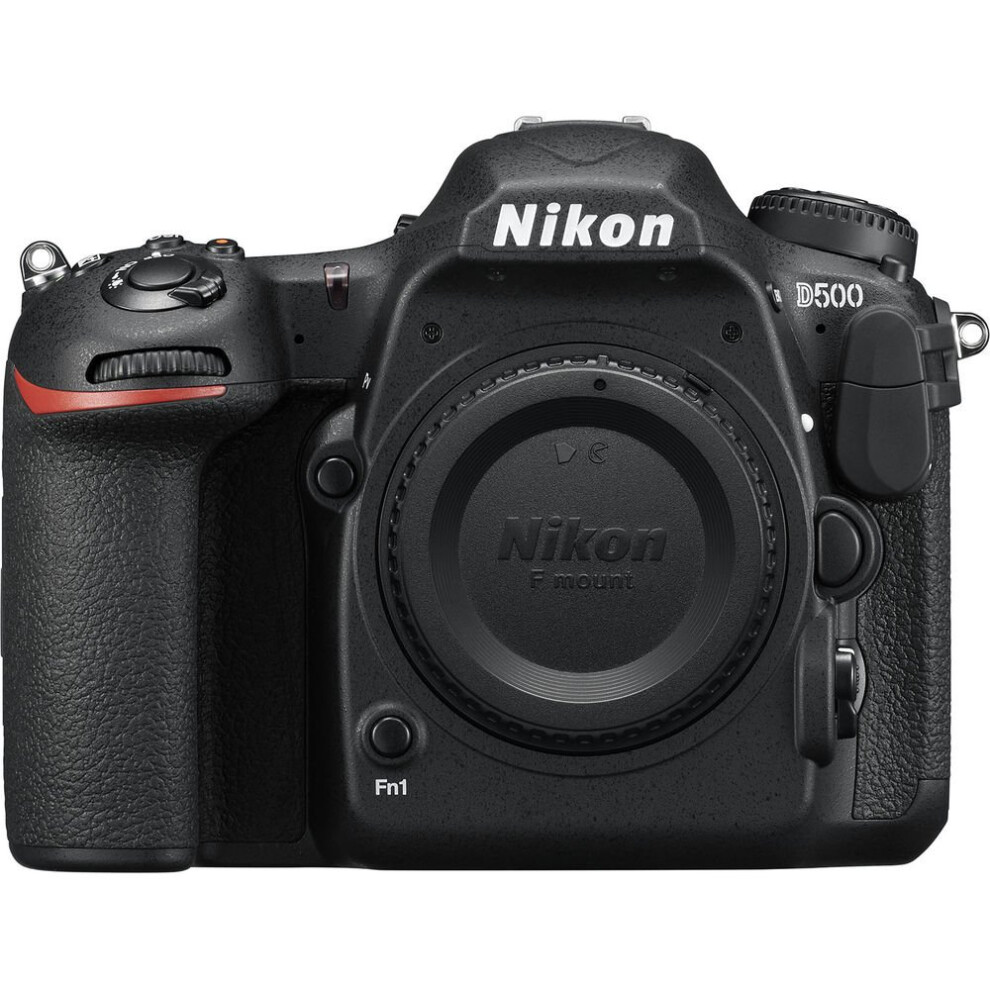 Nikon DX D500 Digital SLR Camera, 4K Ultra HD, 20.9MP, Wi-Fi/Bluetooth/NFC With 3.2 Tiltable Touch Screen, Black, Body Only