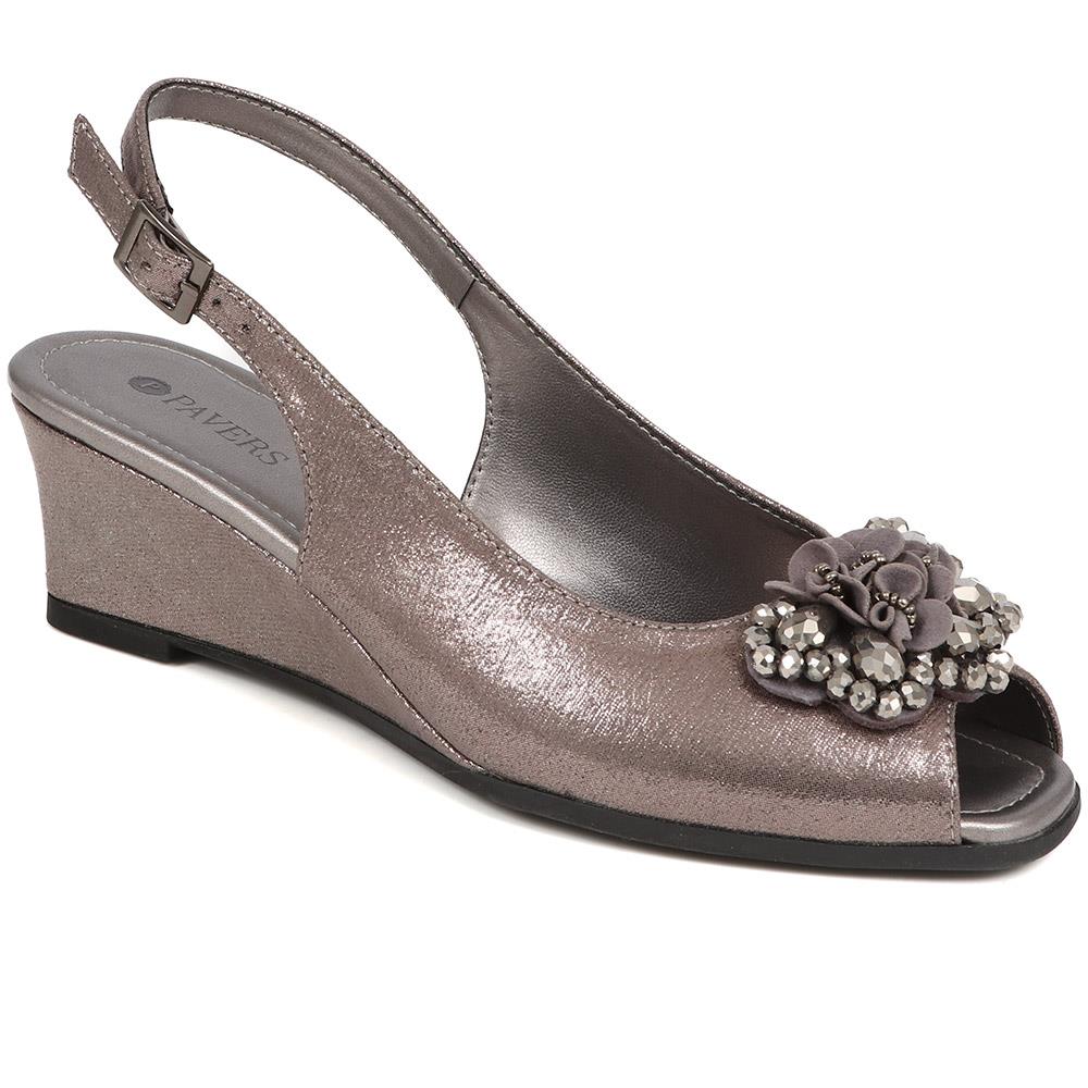 Pavers Adjustable Sling-back Wedges