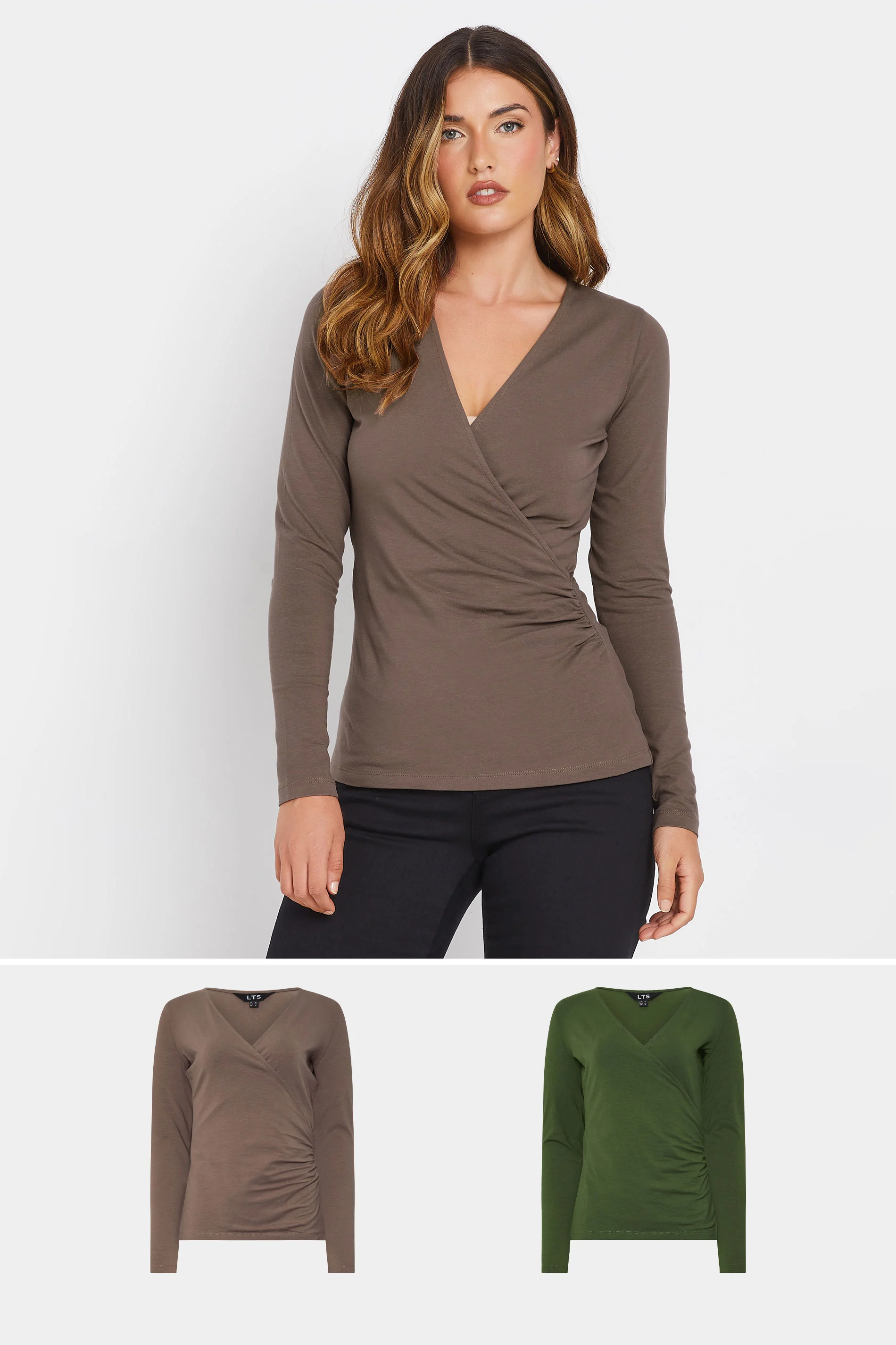 Tall 2 Pack Wrap Tops