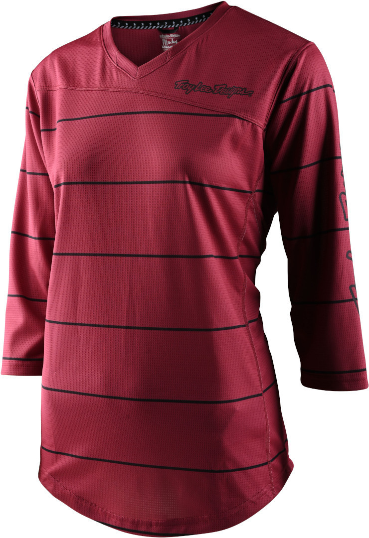  Troy Lee Designs Mischief Pinstripe Maglia da bicicletta da donna, rosso, dimensione L per donne