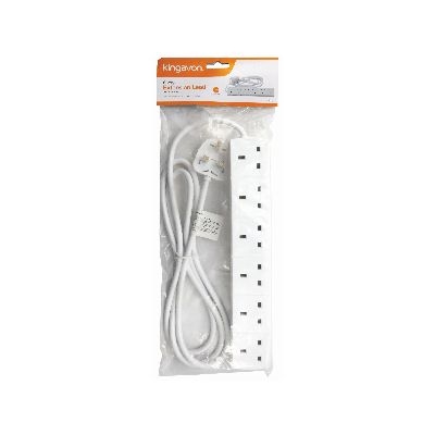 Kingavon 6-Way Extension Lead With 2M Cable