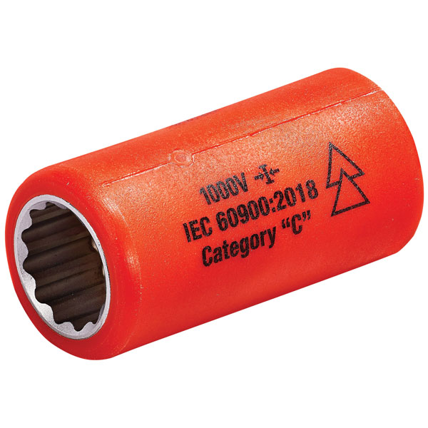ITL Insulated Tools Ltd 01730 17mmx3/8" DV TOTALLY INSULATED SOCKET