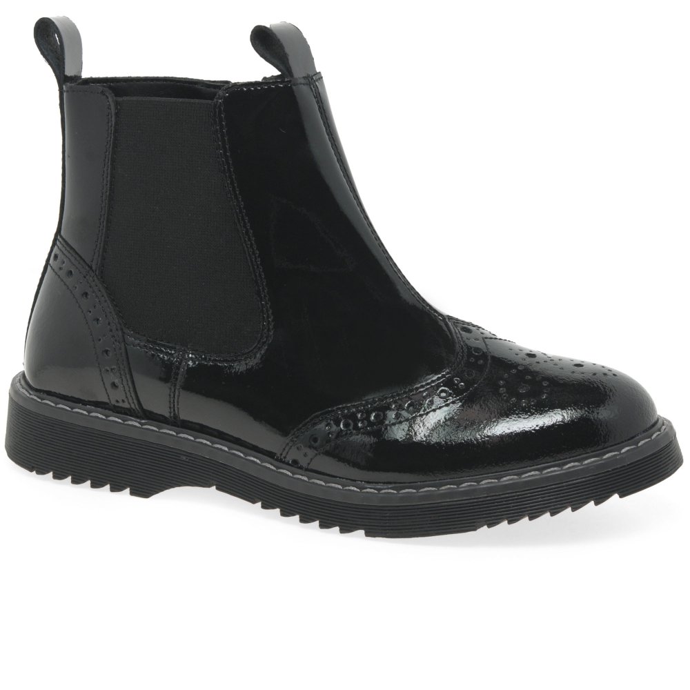 Angry Angels Revolution Girls Senior Boots Colour: Black Patent Medium, Size: Junior 5/38