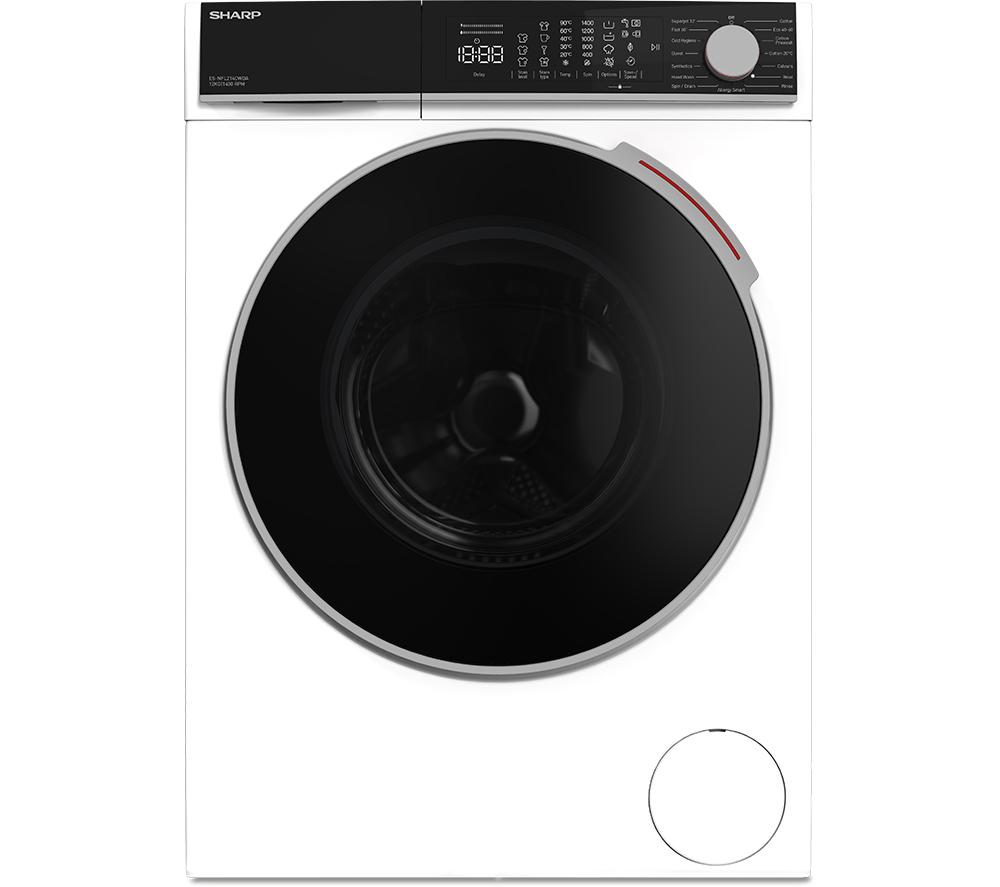 Sharp ES-NFL214CWDA-EN 12 kg 1330 Spin Washing Machine - White, White