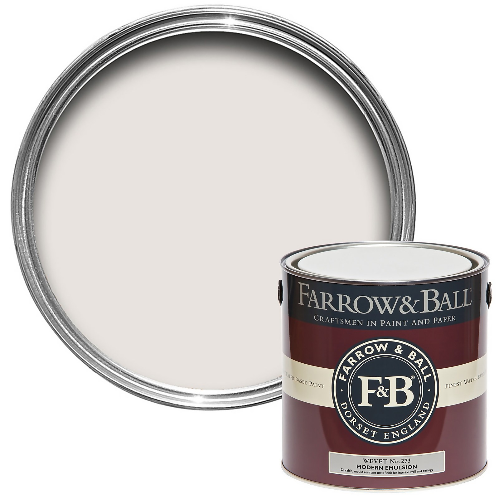 Farrow & Ball Modern Emulsion Paint Wevet - 2.5L