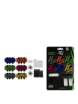 XQ Max 84 Piece Darts Accessory Kit - Includes 6 Sets Of Nylon Shafts, 6 Sets Of Flights, Flight Protector, 32 O-Rings|