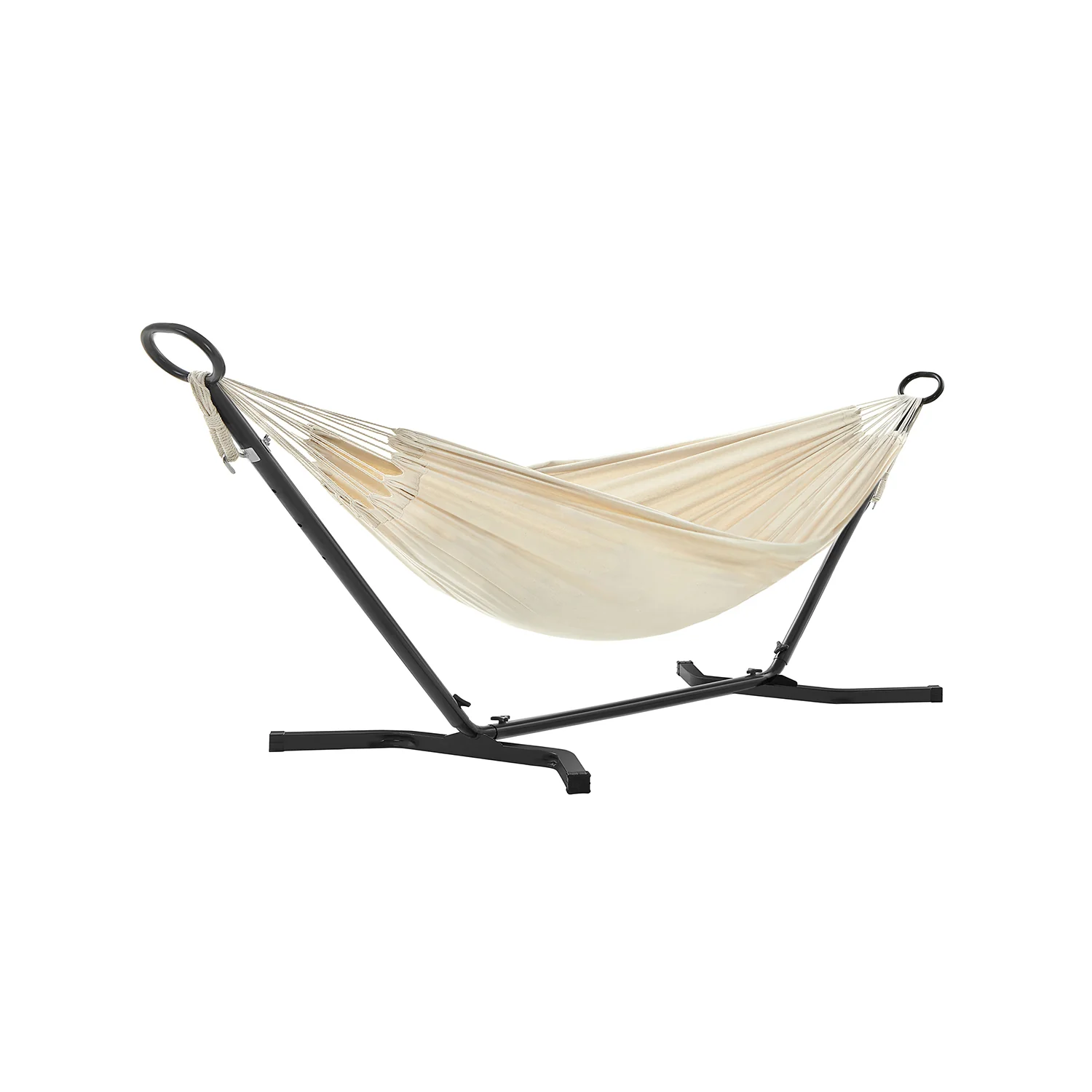 SONGMICS 210 X 150 Cm Hammock With Stand, Beige
