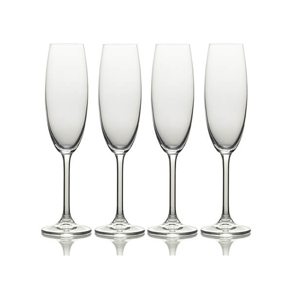 Julie Set Of 4 8Oz Flute Glasses