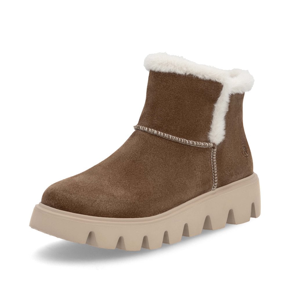 Rieker Evolution W2071-20 Ladies Brown Ankle Boots Colour: Brown, Size