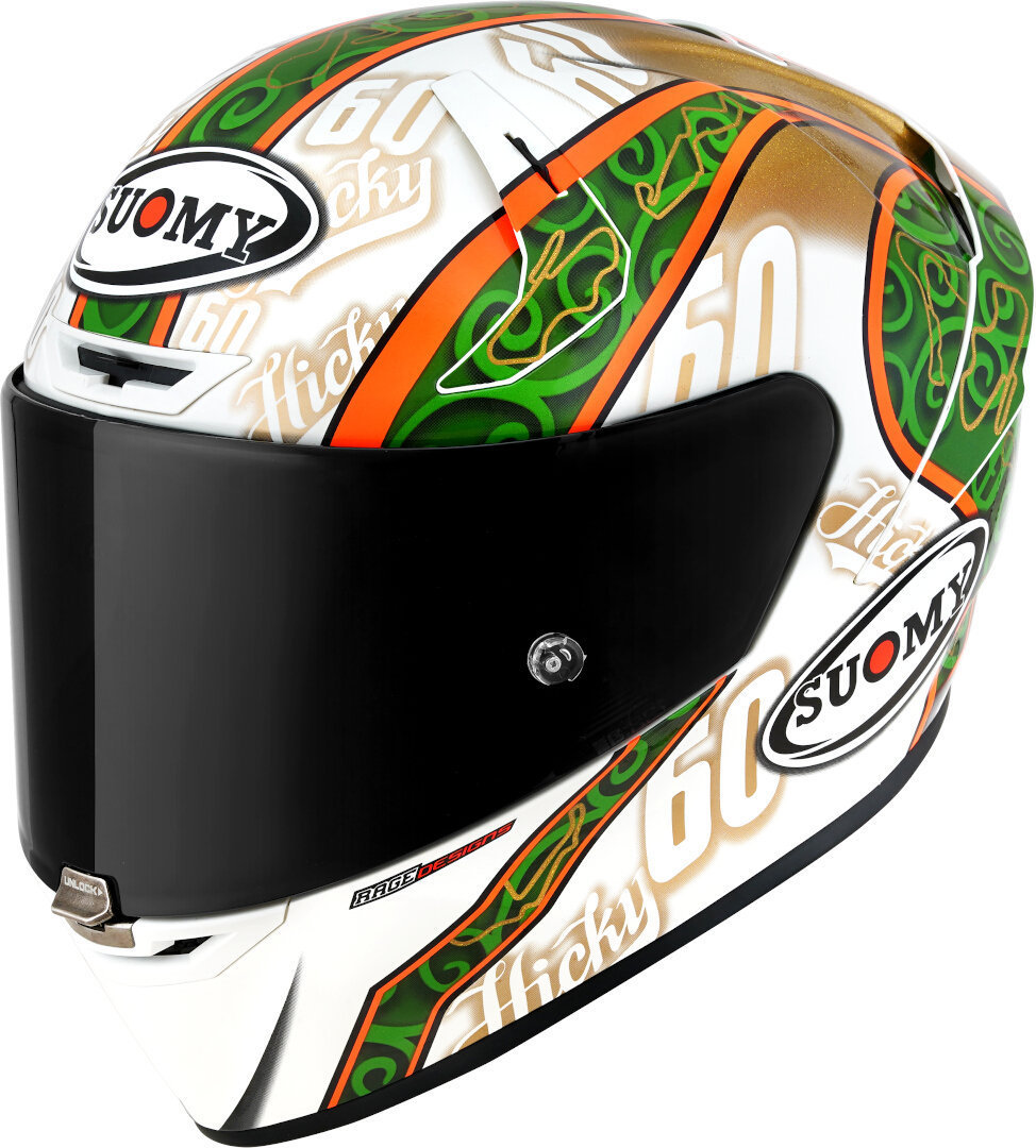 Suomy SR-GP Hickman Replica Helmet, white-green, Size M, white-green, Size M