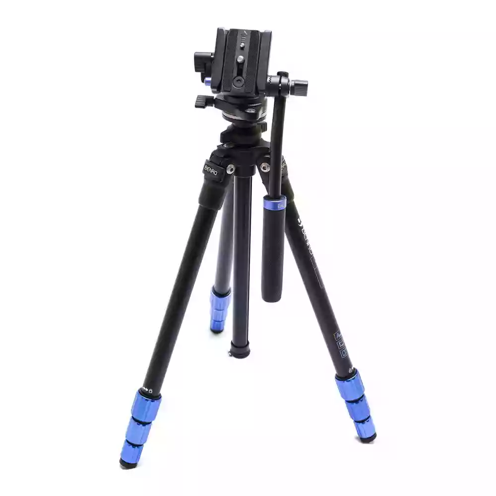 Benro Slim TSL08A Video Aluminium Tripod Kit w S2C Short Handle Head