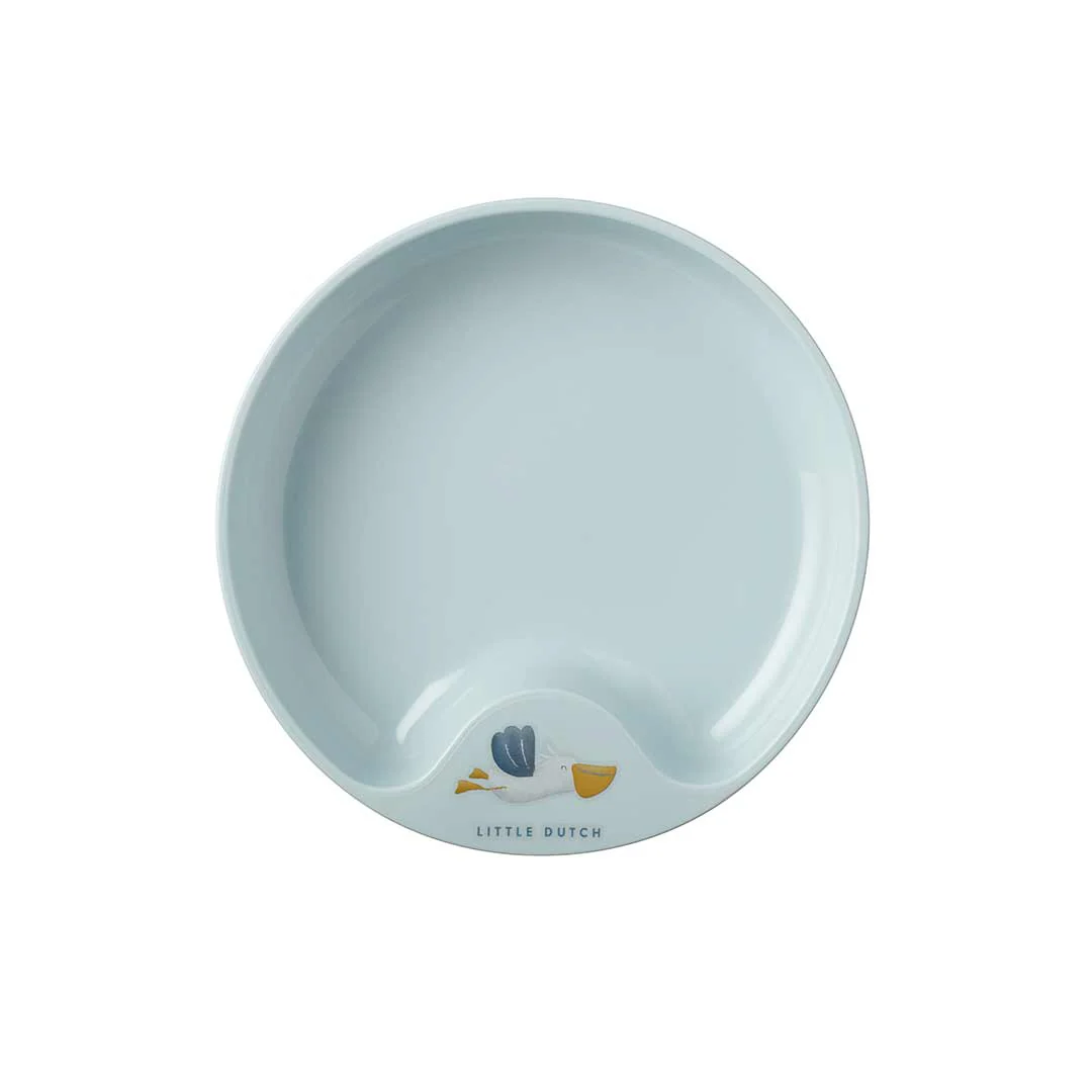 Mepal Non Slip Trainer Plate, Plates, Blue