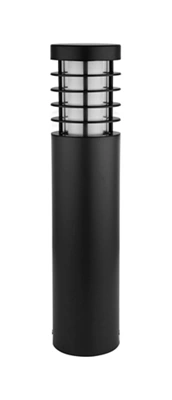GoodHome Hampstead Black Mains-Powered 1 Lamp Integrated Led Outdoor Post Light (H)440mm