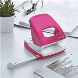Leitz Leitz WOW Metal Hole Punch, Pink | Desk Accessories > Hole Punches > Hole Punches