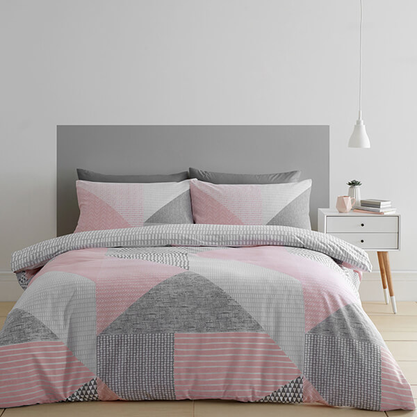 Catherine Lansfield Larsson Geo Easycare Bedding Set Single