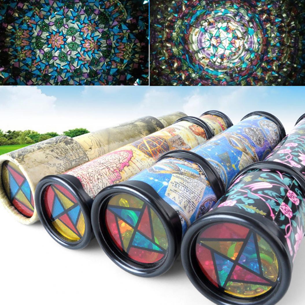 Toy Rotatable Kaleidoscope Kids Children Educational Science Birthday Gifts multicolour