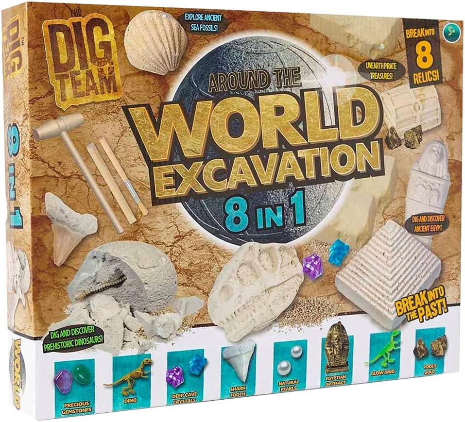 The Works 8 In 1 World Excavation Kit