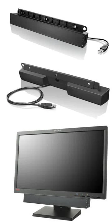 Lenovo USB Soundbar 2.0 channels 2.5 W Black