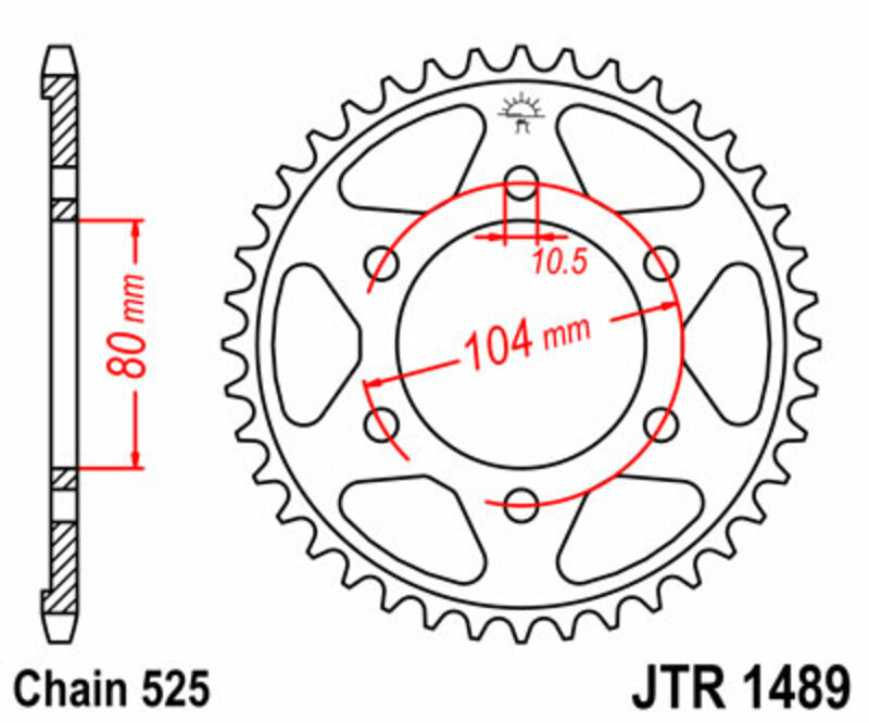 JT SPROCKET s Steel Rear Motorcycle Sprocket