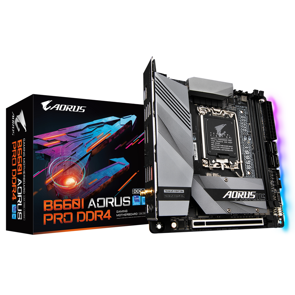 GIGABYTE B660I AORUS PRO DDR4 ITX Motherboard for Intel LGA1700 CPUs